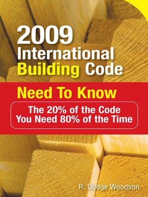 cover image of 2009 International Building Code Need to Know